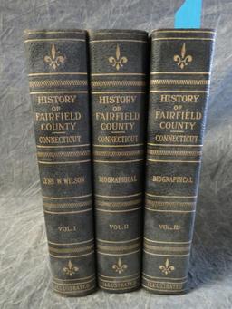 (3) Volumes "History of Fairfield County Connecticut"