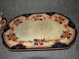 Brownfields, England Platter & Covered Gravy with under plate