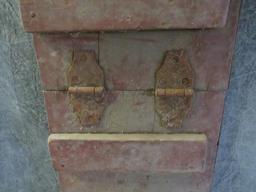 Antique Painted Wood International Harvester Part / Sign