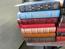 (22) Contemporary Leather Bound Classic Title Books
