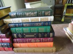 (22) Contemporary Leather Bound Classic Title Books