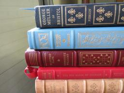 (22) Contemporary Leather Bound Classic Title Books