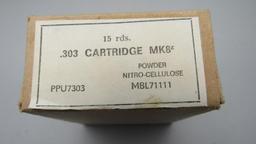 (121) .303 British Cartridges