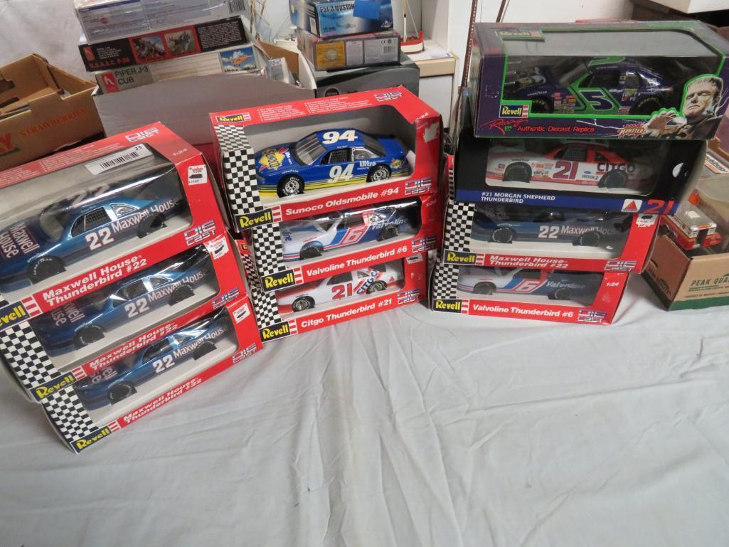 (13) Revell Diecast Stock Cars 1:24 Scale