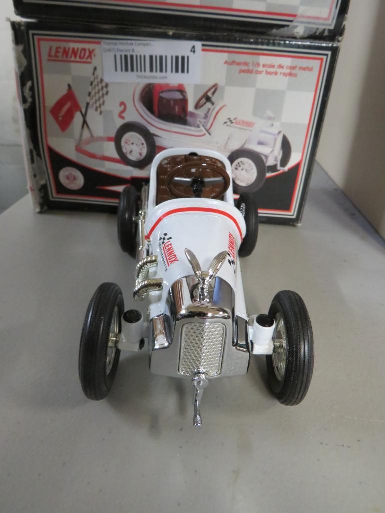 (4) Lennox Die Cast Metal Pedal Car Replicas 1:6th Scale