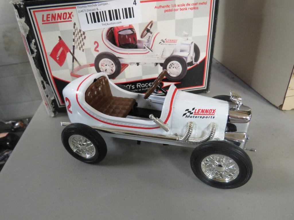 (4) Lennox Die Cast Metal Pedal Car Replicas 1:6th Scale