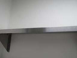 Stainless Steel Wall Mount 6' Shelf