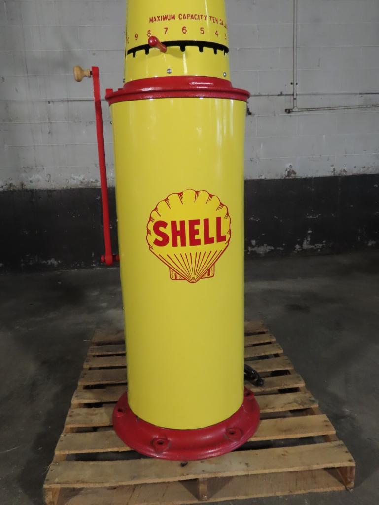 Antique Fry Shell Gasoline Pump