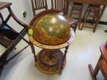 Standing Globe Concealing Drinks Cabinet