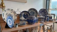 Blue and White China Collection. 26 Pieces