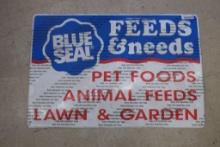 Blue Seal Feeds Pet Food Advertising Sign Metal