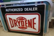 Drydene Motor Oils Hanging Metal Advertising Sign