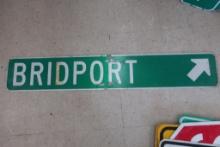 Bridport Vermont Metal Street Sign
