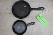 (2) Wagner Cast Iron Frying Pans