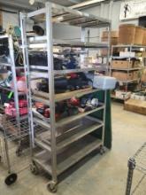 SS Cart w/ 7 Shelves