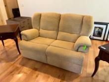 VIA Upholstered Reclining Love Couch