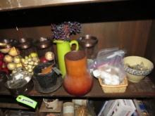Contents of on Bar Shelves