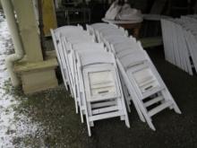 (26) White Poly Banquet Chairs