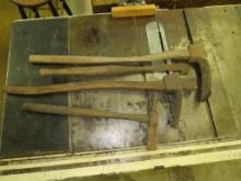 (4) Vintage Wood Handled Tools