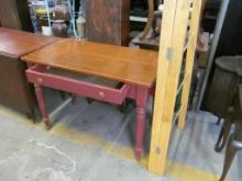 Antique Pine One Drawer Work Table