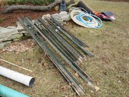 (17)+/- Steel Fence Posts