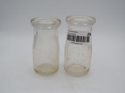 (2) Hackett Dairy Bottles