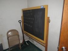 Double Sided Rolling Chalkboard & Other