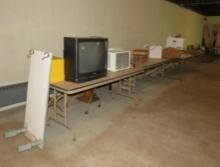 (3) Folding Tables, Lectern, A/C & Others