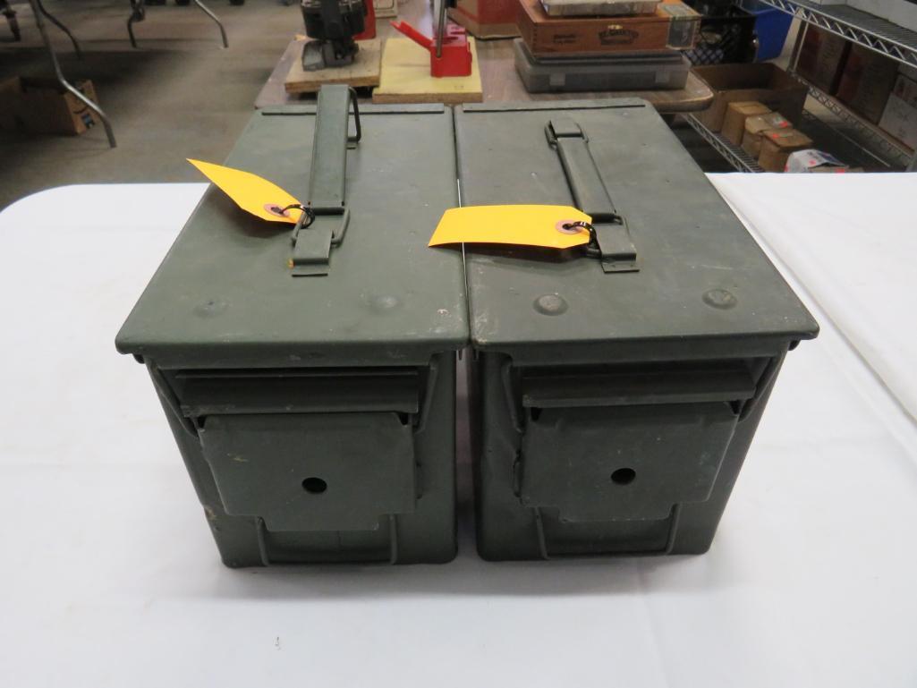 (2) Steel Ammo Boxes