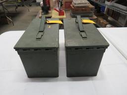 (2) Steel Ammo Boxes