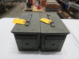 (2) Steel Ammo Boxes
