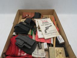 Asst. Holsters, Cleaning Rods, Ephemera etc.