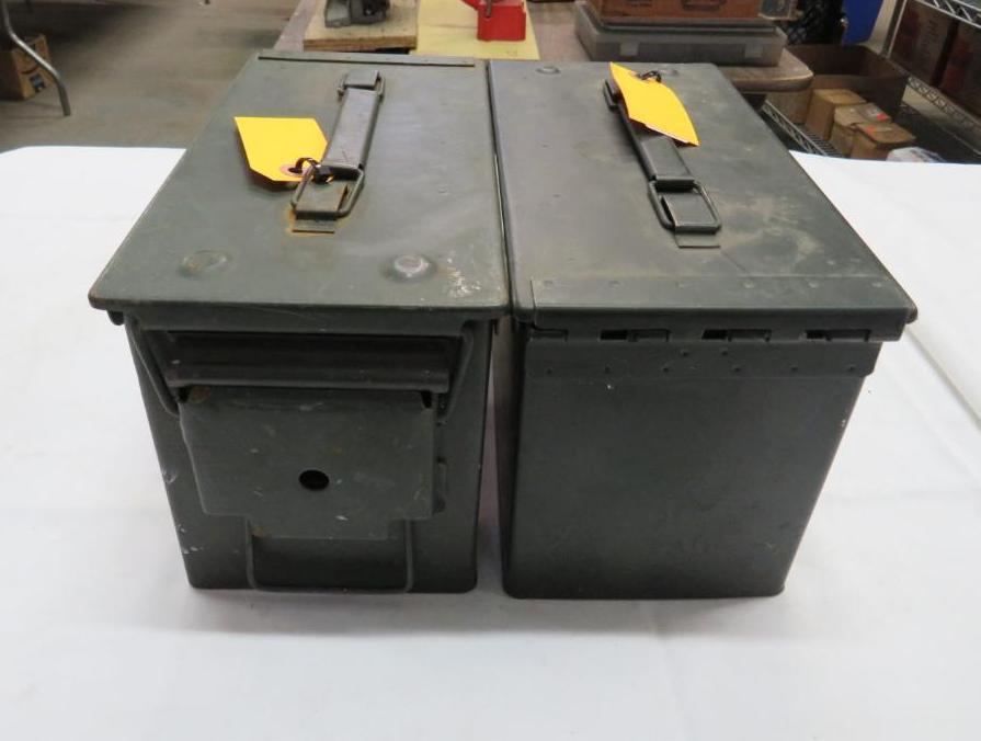 (2) Steel Ammo Boxes