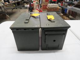 (2) Steel Ammo Boxes