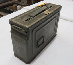 Vintage Steel Ammo Box