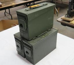 (3) Steel Ammo Boxes