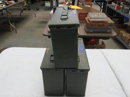 (3) Steel Ammo Boxes