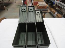 (3) Steel Ammo Boxes