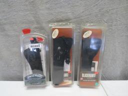 (3) Blackhawk & Uncle Mikes Nylon Hip Holsters