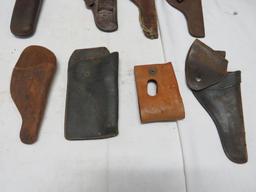 (7) Vintage Leather Holsters