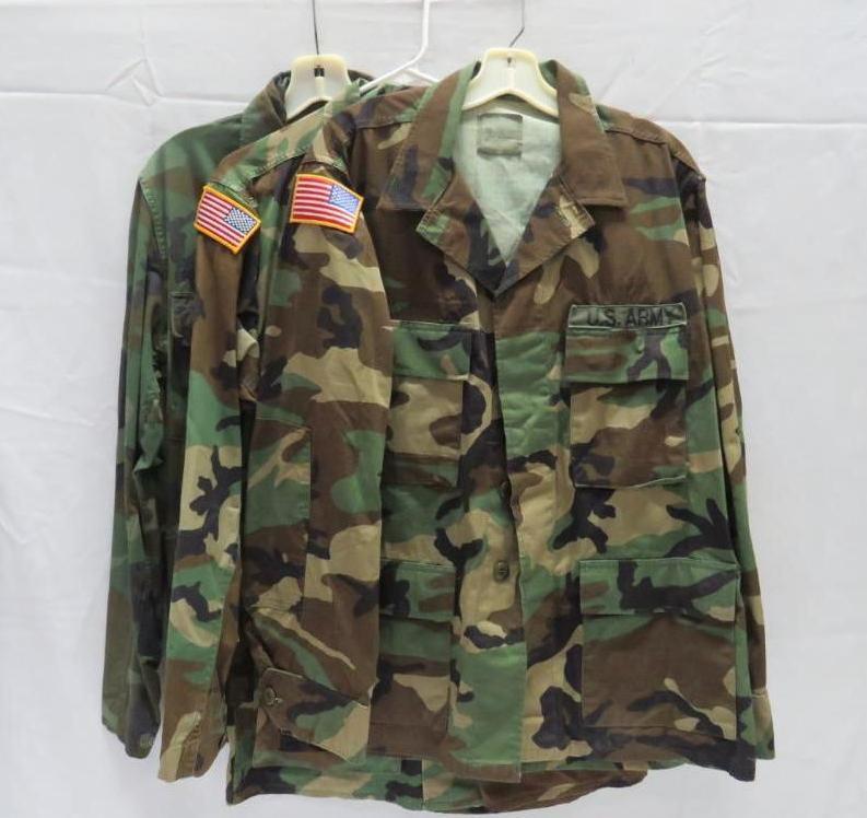 (3) Woodland BDU Tops