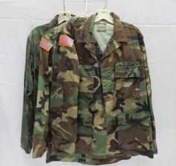 (3) Woodland BDU Tops