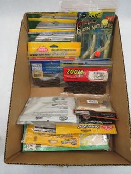 (25+/-) Packages of Soft Baits, Trout Tubes etc