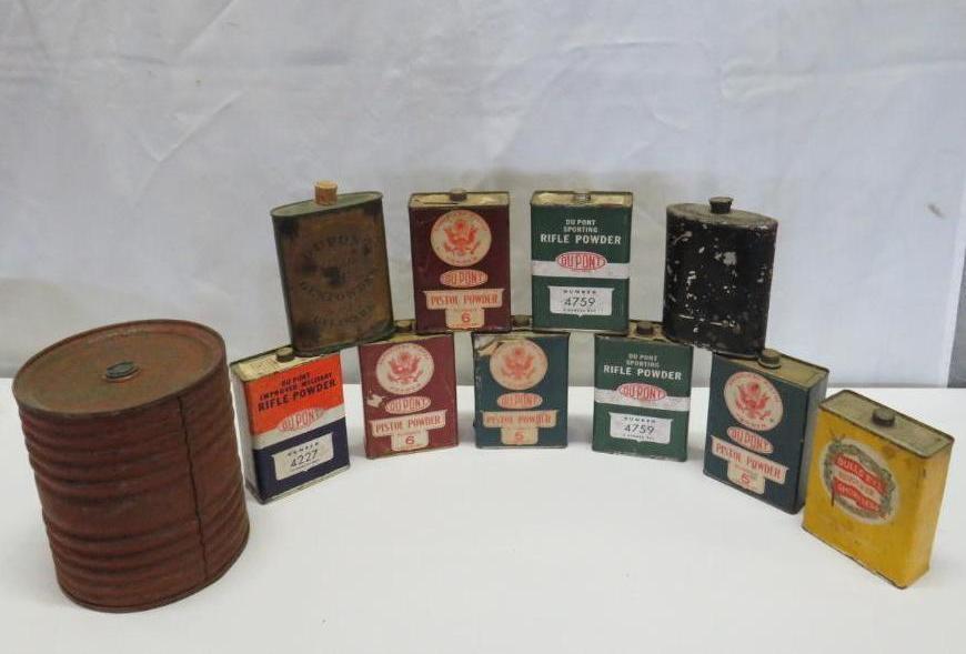 (11) Collectable Gun Powder Tins