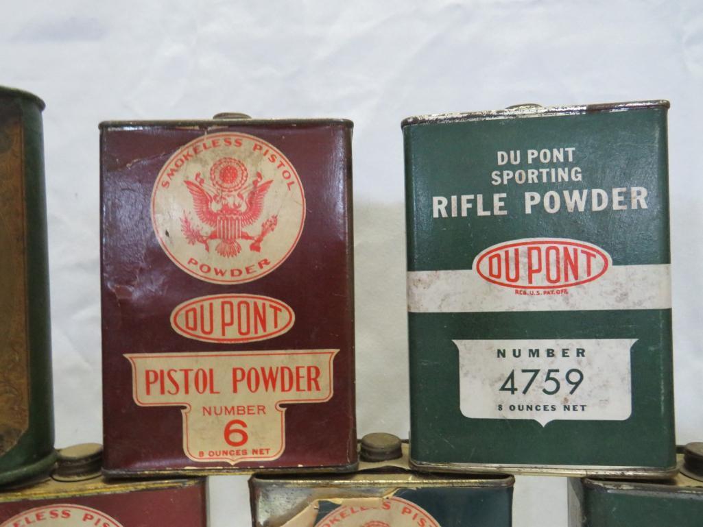 (11) Collectable Gun Powder Tins