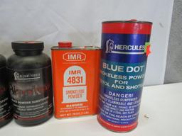 (4) Smokeless Powder Tins & Containers