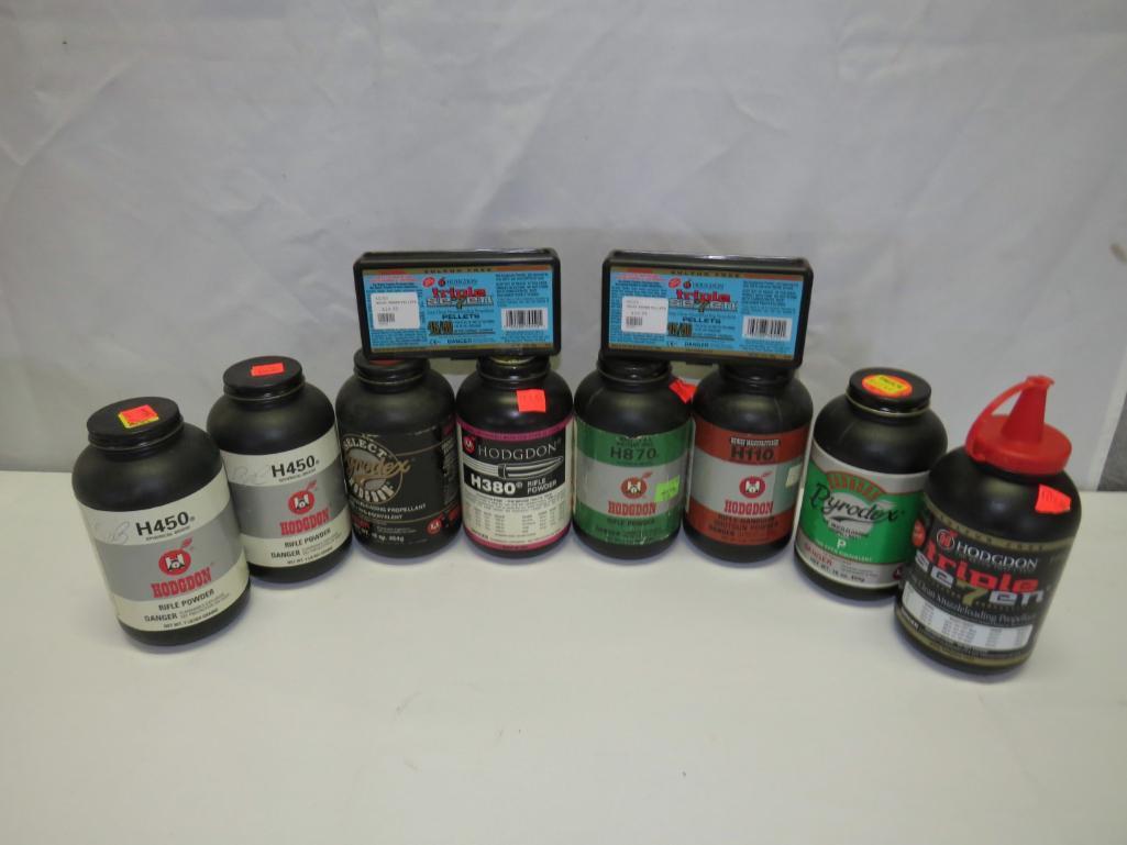 (8) Rifle Powder & Muzzle Loading Powder etc.