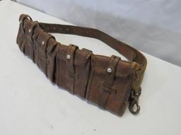 Vintage Leather Magazine Belt