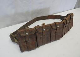 Vintage Leather Magazine Belt