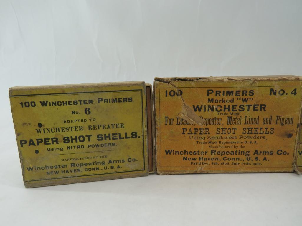 (5) Collectable Winchester Primer Boxes